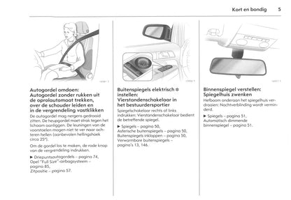 2006-2011 Opel Zafira Owner's Manual | Dutch