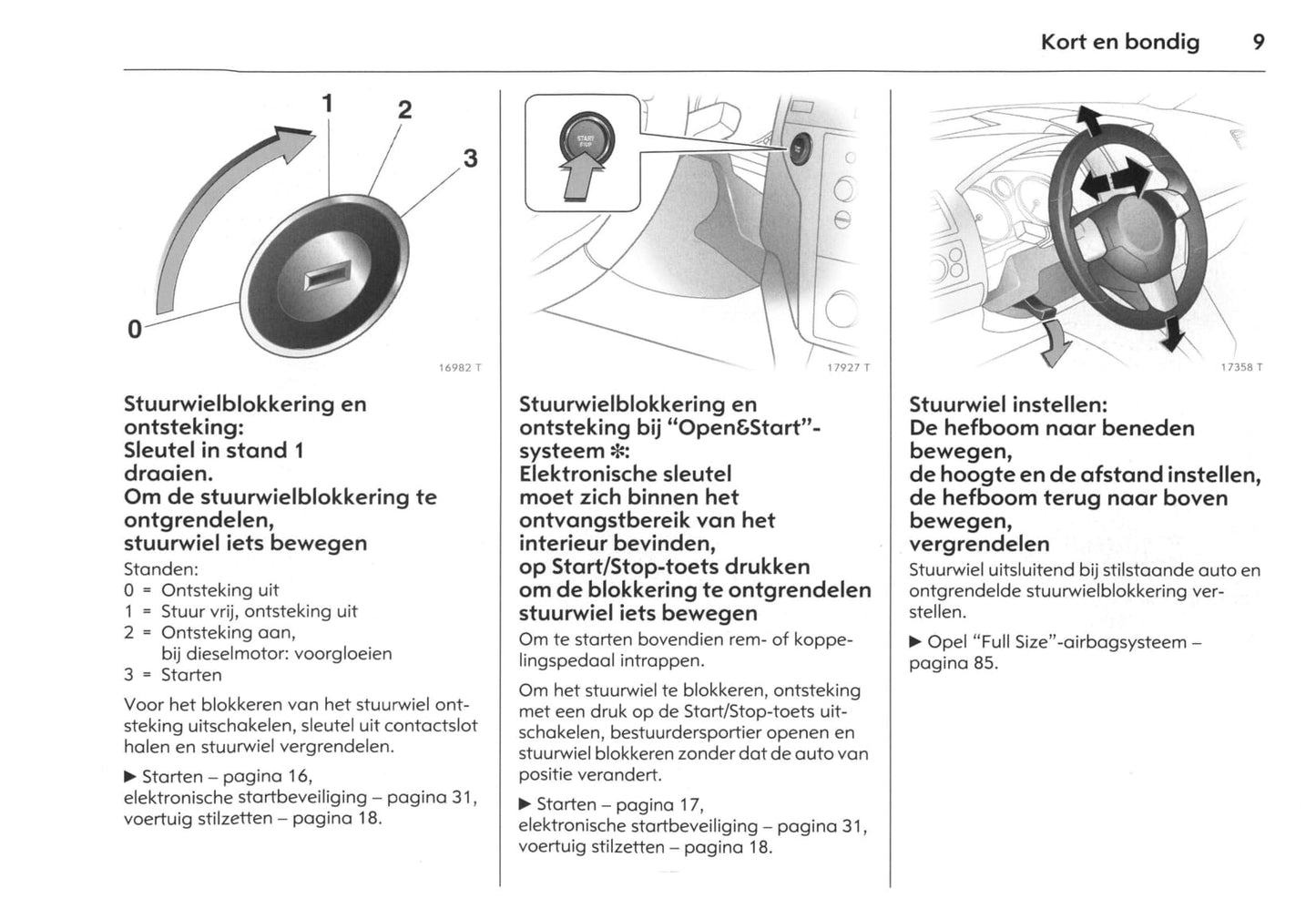 2006-2011 Opel Zafira Owner's Manual | Dutch