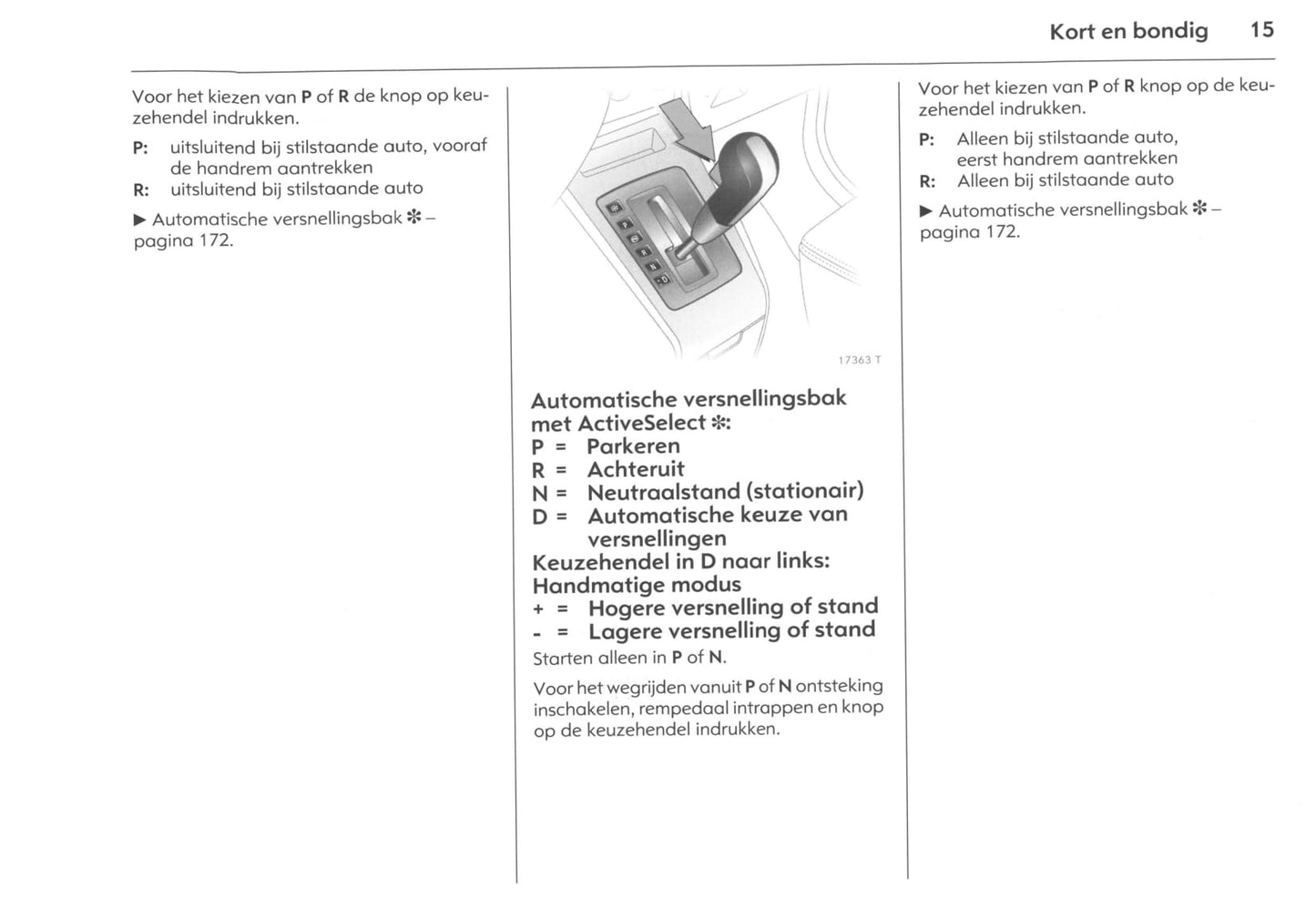 2006-2011 Opel Zafira Owner's Manual | Dutch