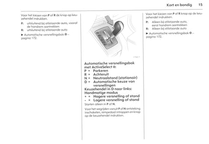 2006-2011 Opel Zafira Owner's Manual | Dutch