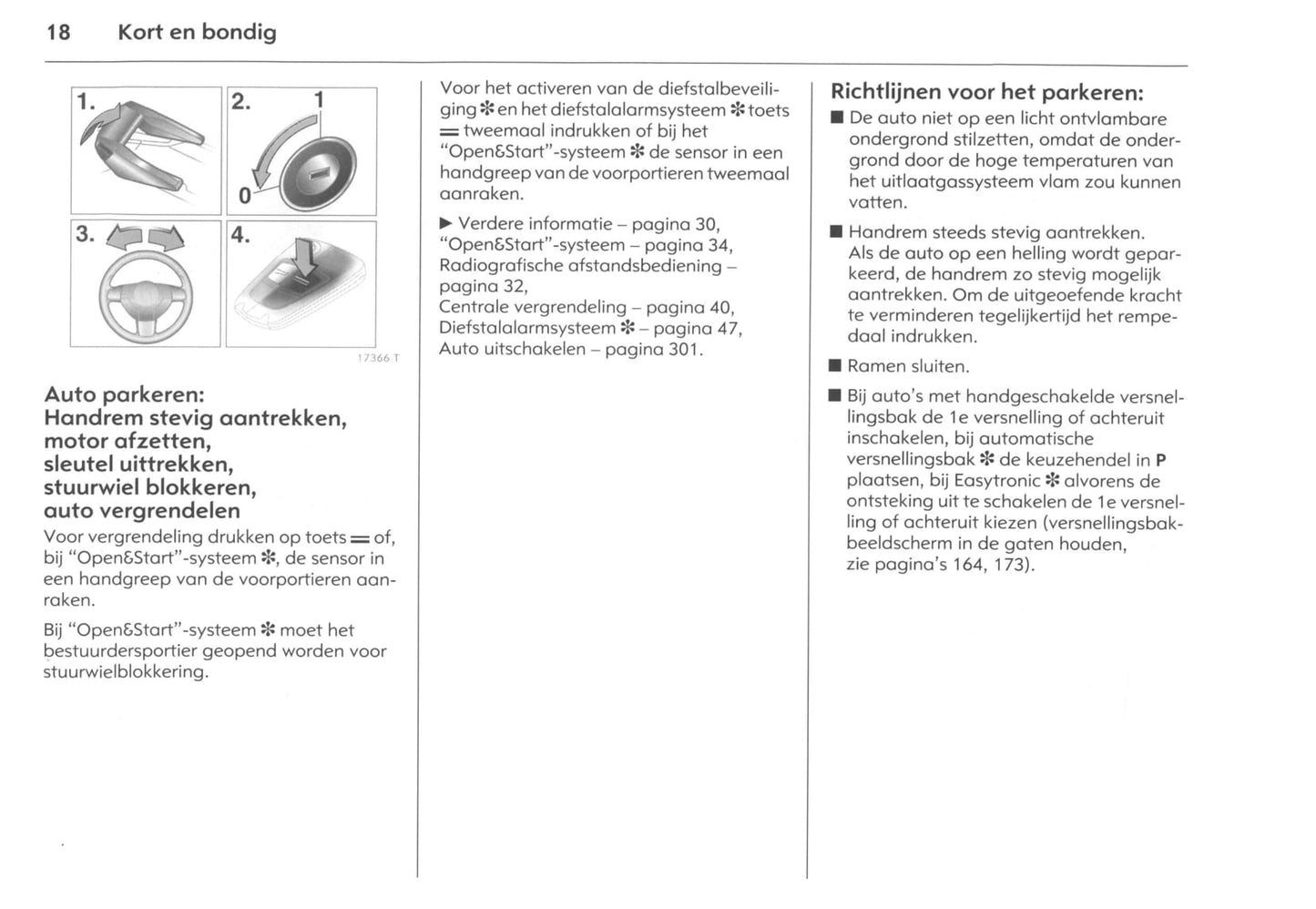 2006-2011 Opel Zafira Owner's Manual | Dutch