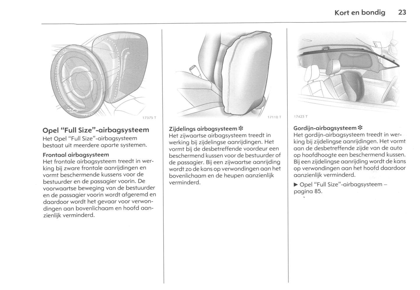 2006-2011 Opel Zafira Owner's Manual | Dutch