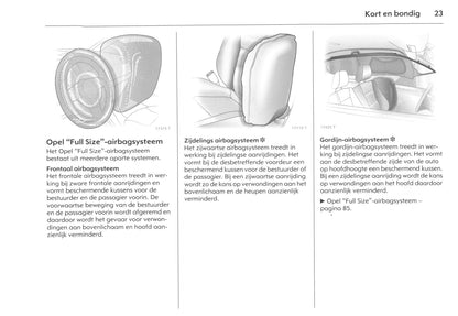 2006-2011 Opel Zafira Owner's Manual | Dutch