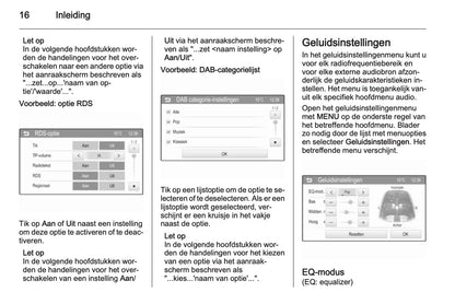 Opel Adam Infotainment System Handleiding 2013 - 2017