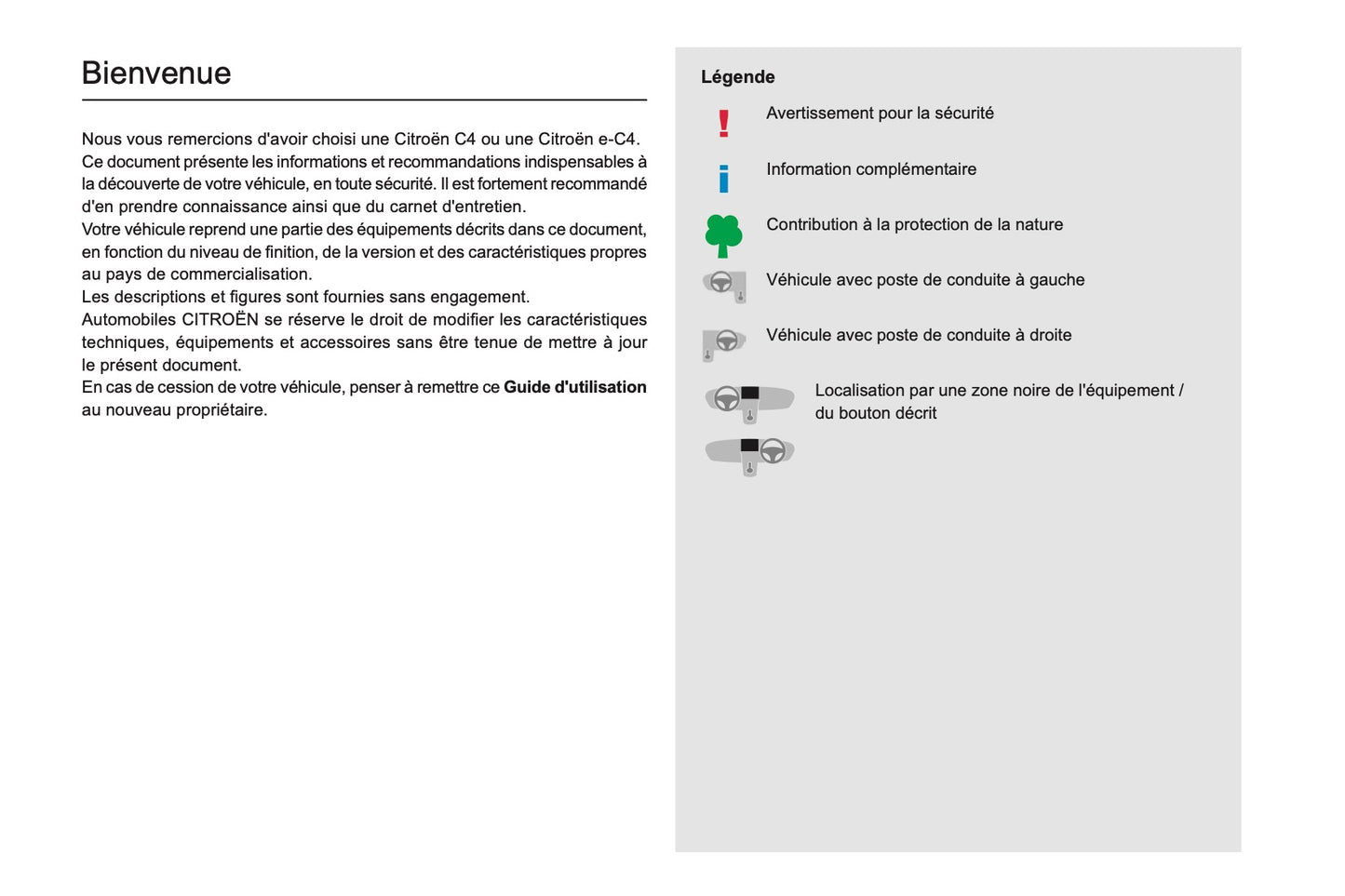 2020-2021 Citroën C4/e-C4 Gebruikershandleiding | Frans