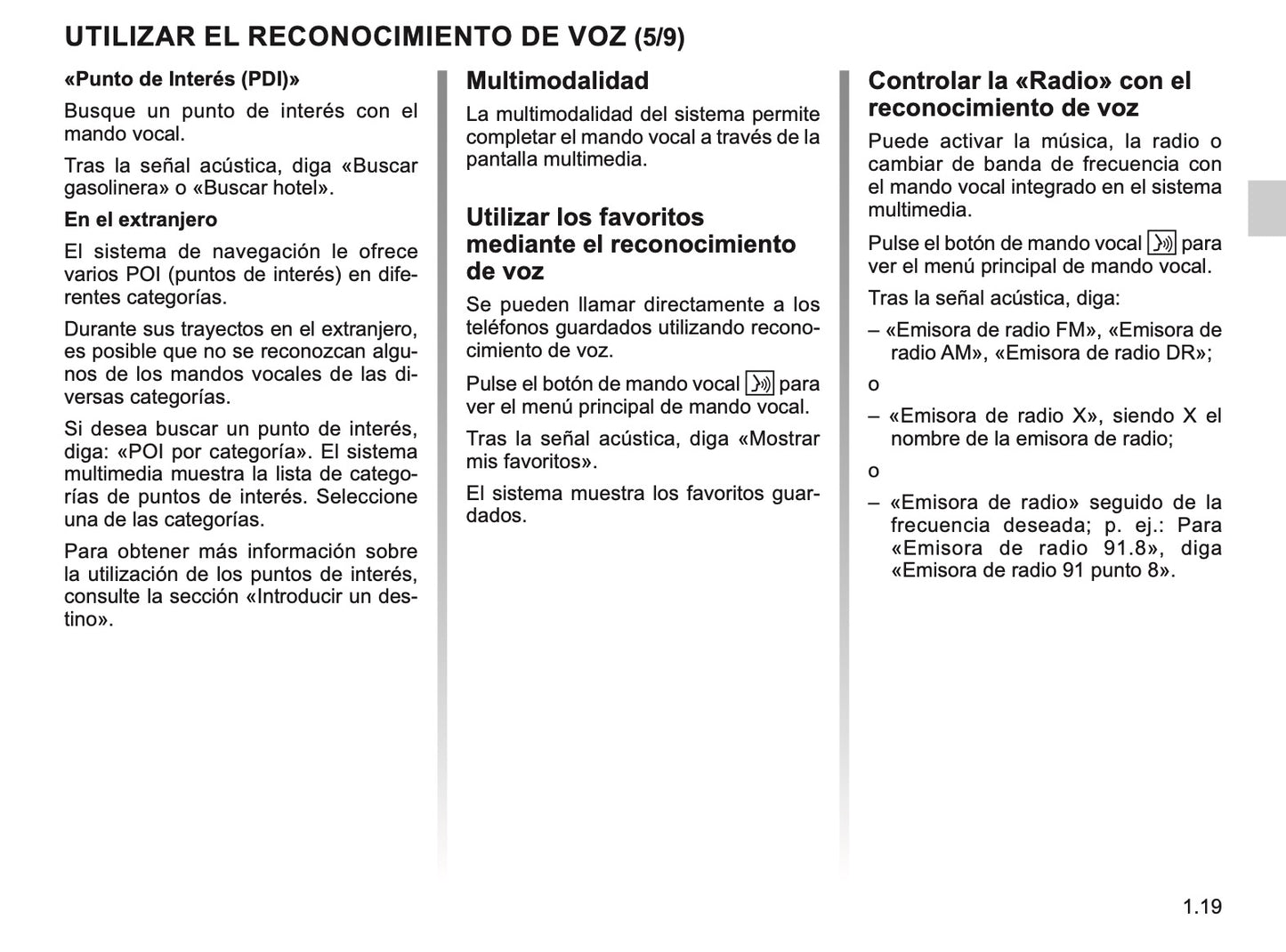 Renault Easy-Link de Instrucciones 2019 - 2020