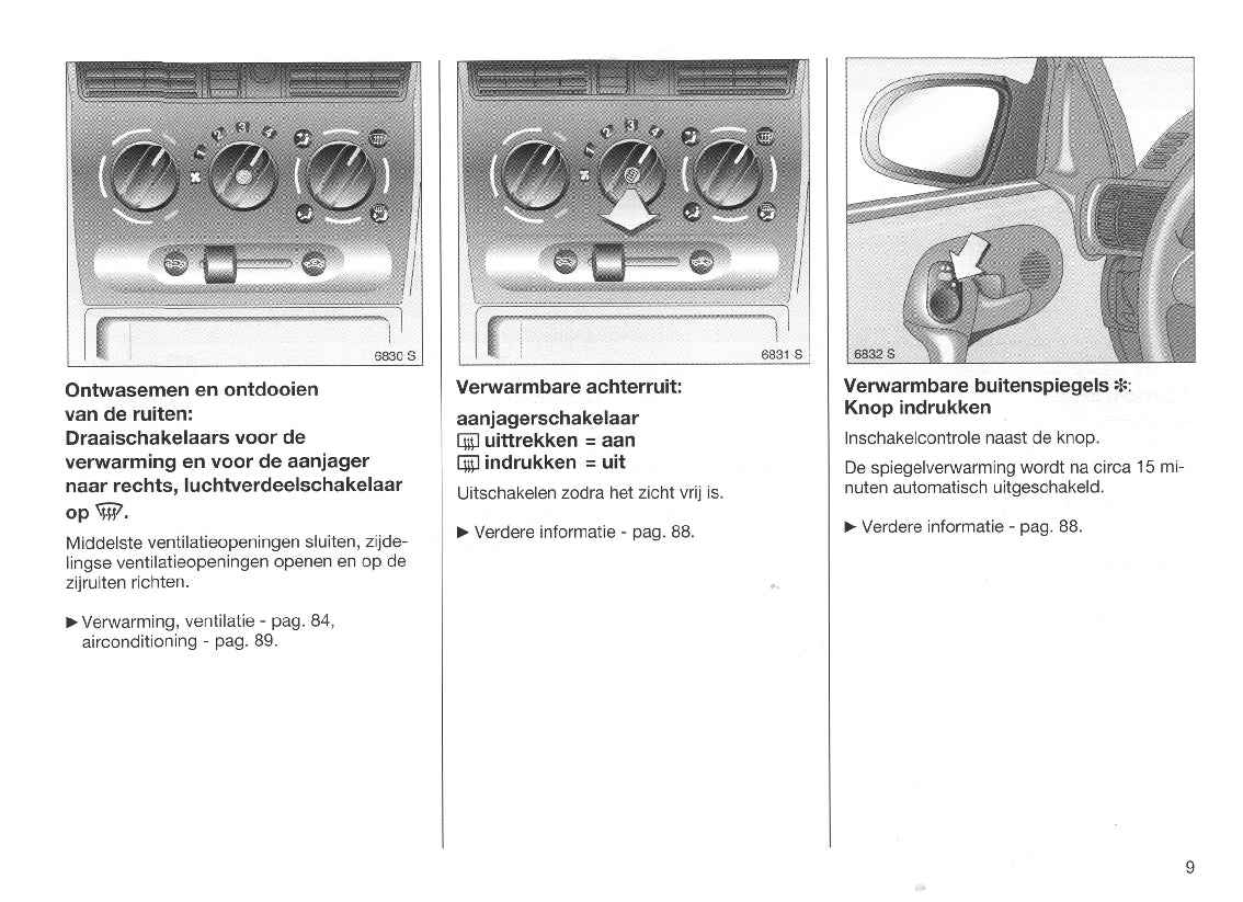 1998-2000 Opel Corsa Owner's Manual | Dutch