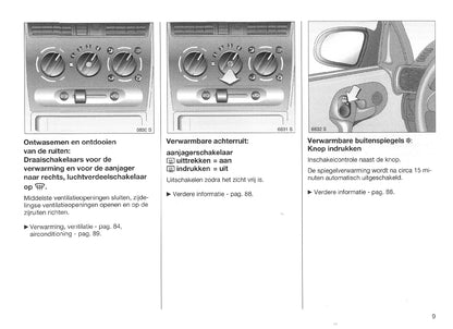 1998-2000 Opel Corsa Owner's Manual | Dutch