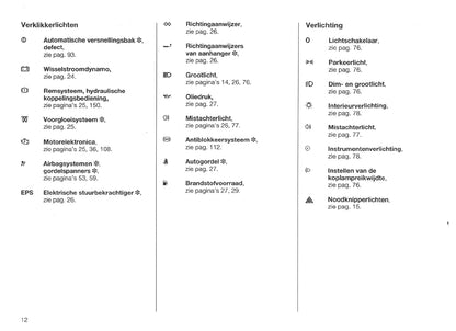 1998-2000 Opel Corsa Owner's Manual | Dutch