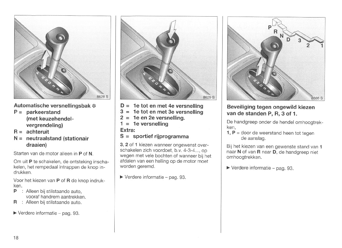 1998-2000 Opel Corsa Owner's Manual | Dutch