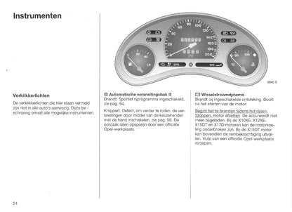 1998-2000 Opel Corsa Owner's Manual | Dutch