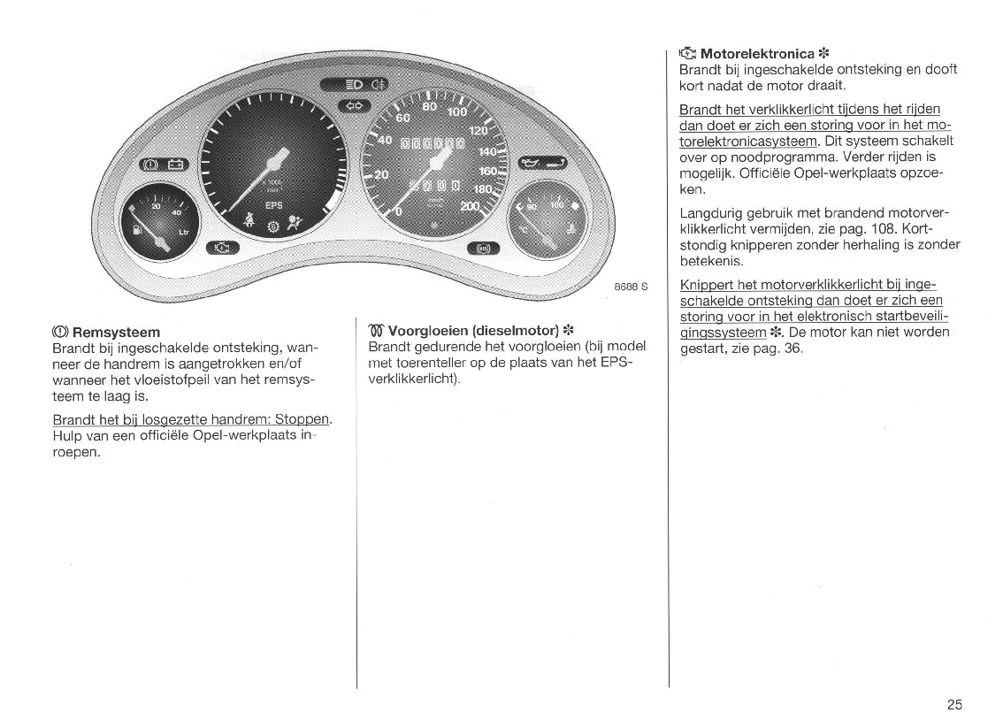 1998-2000 Opel Corsa Owner's Manual | Dutch