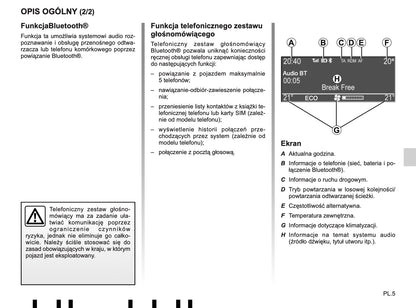 Renault Radio CD Bluetooth Instrukcja Obsługi 2016 - 2019