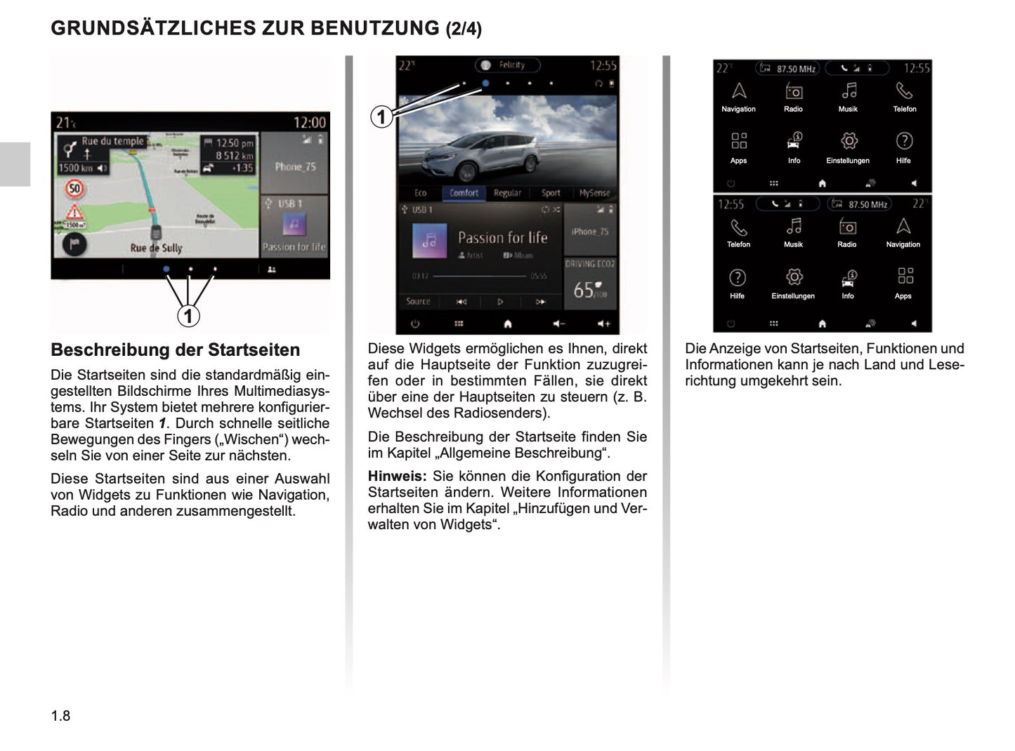 Renault Easy Connect - Multimediasysteme Bedienungsanleitung 2019