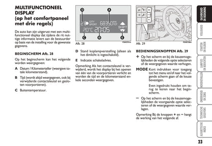 2010-2014 Fiat Idea Manuel du propriétaire | Néerlandais