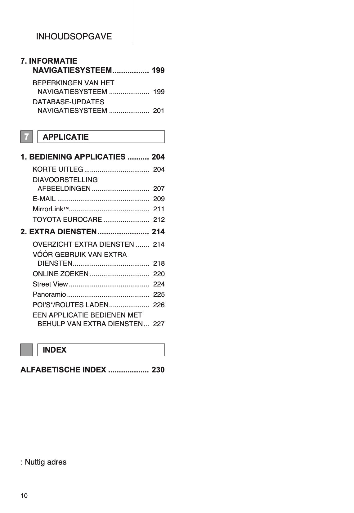 Toyota Yaris Navigatiesysteem Handleiding 2014 - 2017