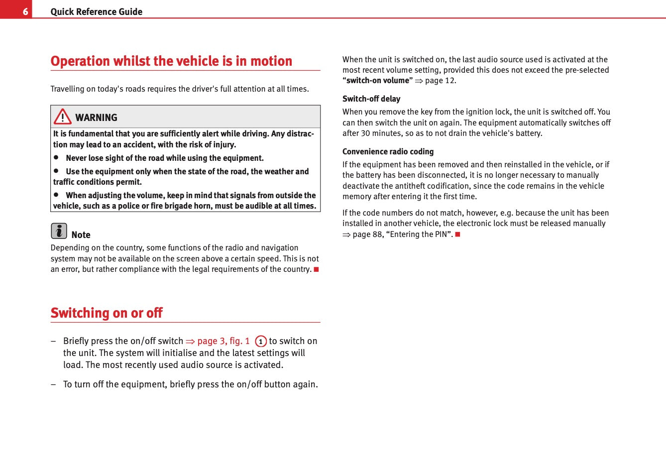 Seat Media System 2.0 Owners Manual