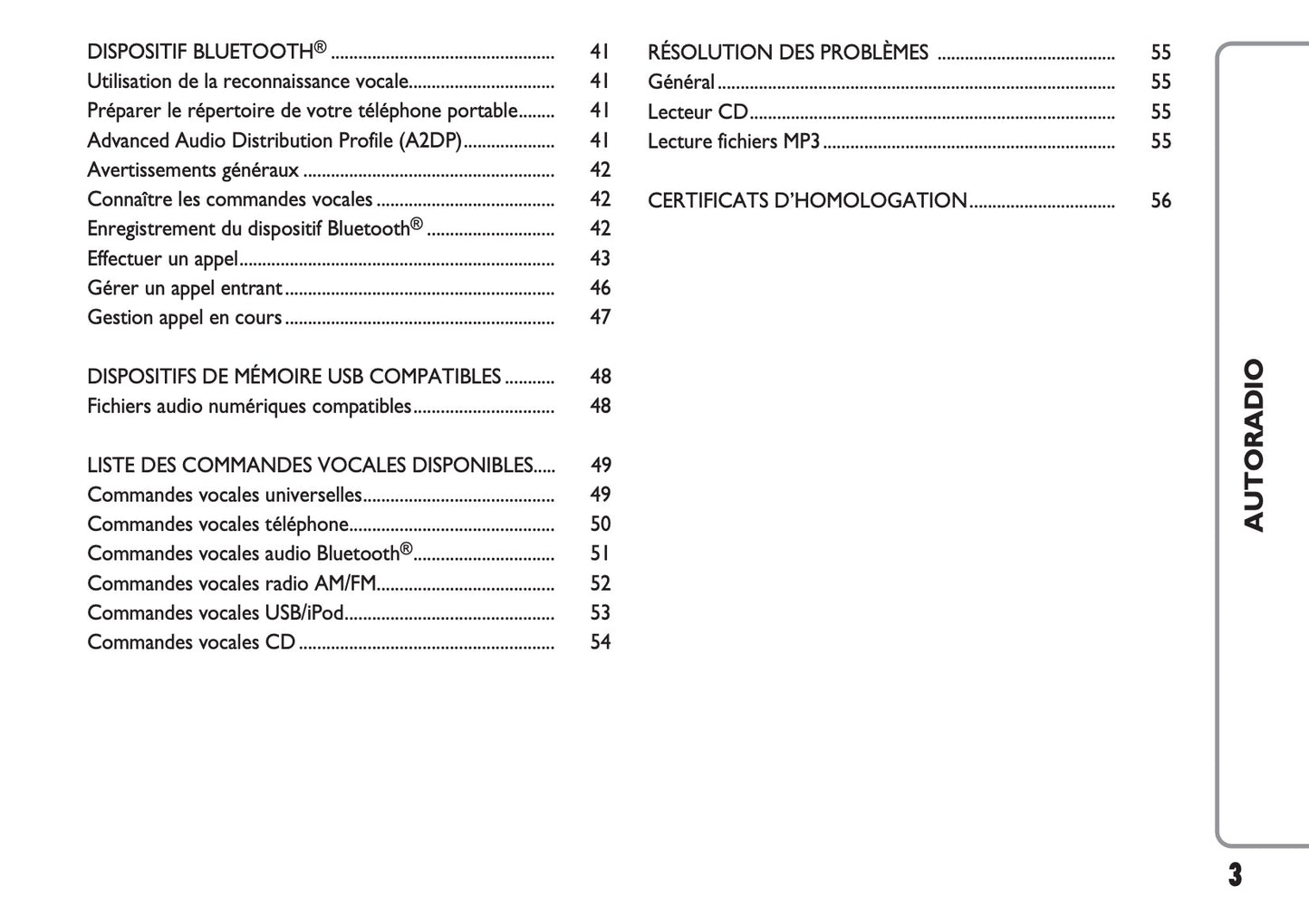 Fiat Punto Radio Guide d'utilisation 2017 - 2019