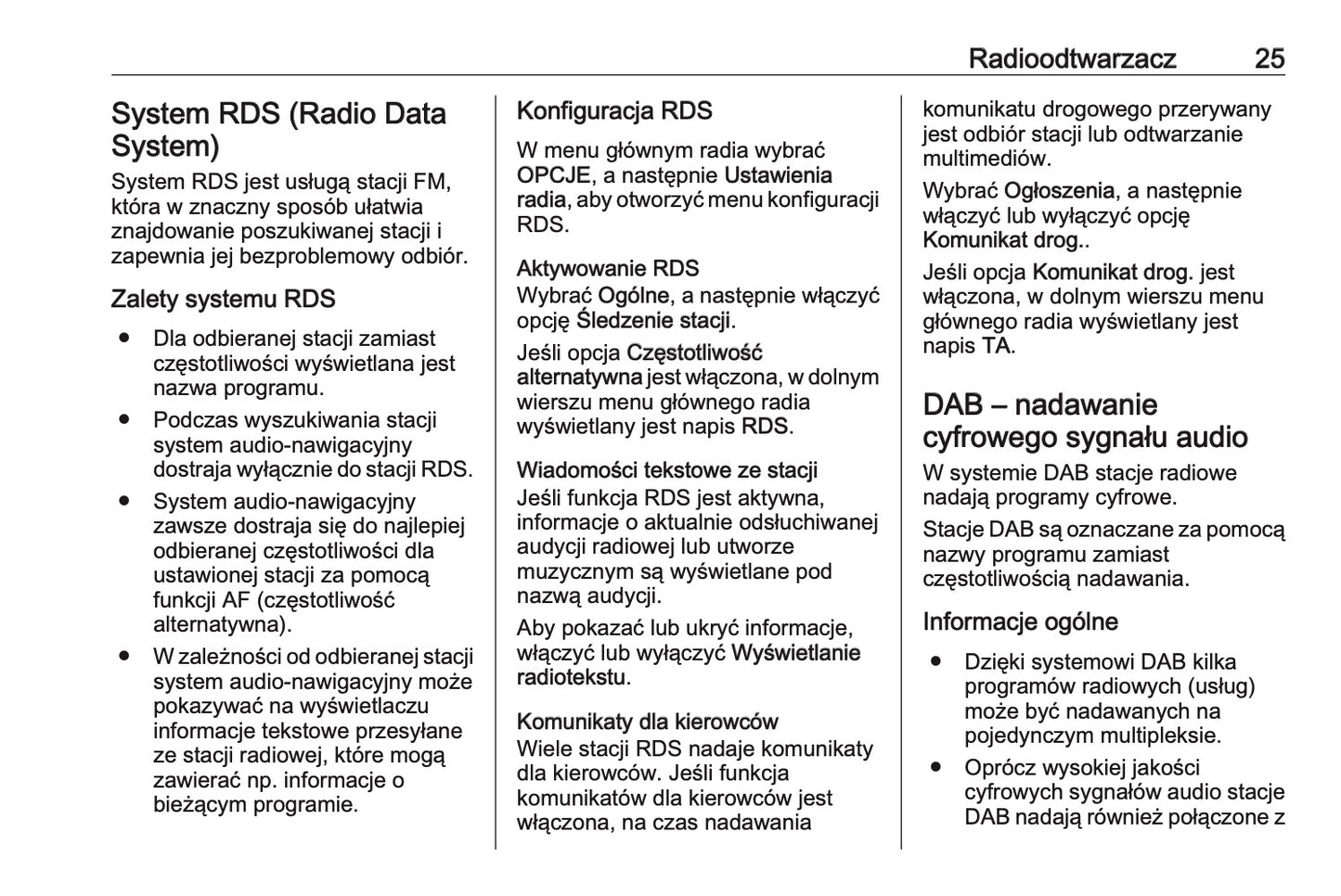 Opel Grandland X Infotainment Instrukcja obsługi 2017 - 2020