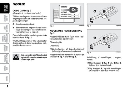 2012-2013 Fiat Linea Owner's Manual | Danish