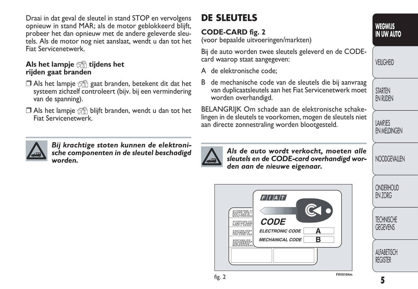 2010-2015 Fiat Doblò Manuel du propriétaire | Néerlandais