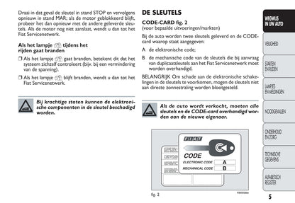 2010-2015 Fiat Doblò Manuel du propriétaire | Néerlandais