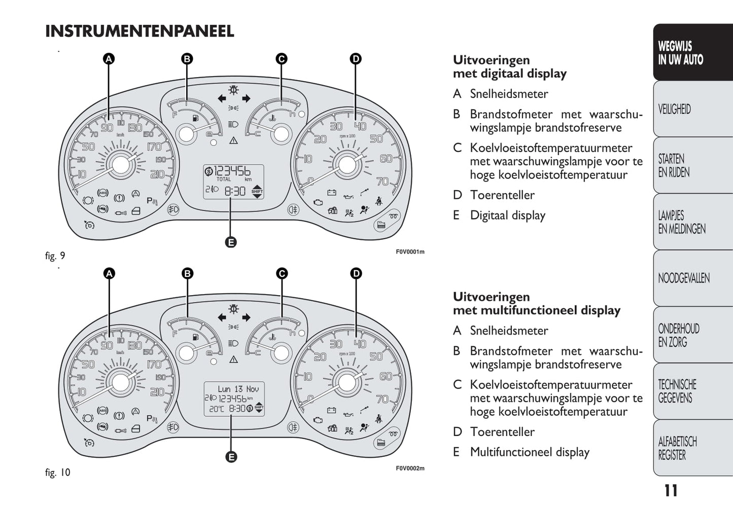 2010-2015 Fiat Doblò Manuel du propriétaire | Néerlandais