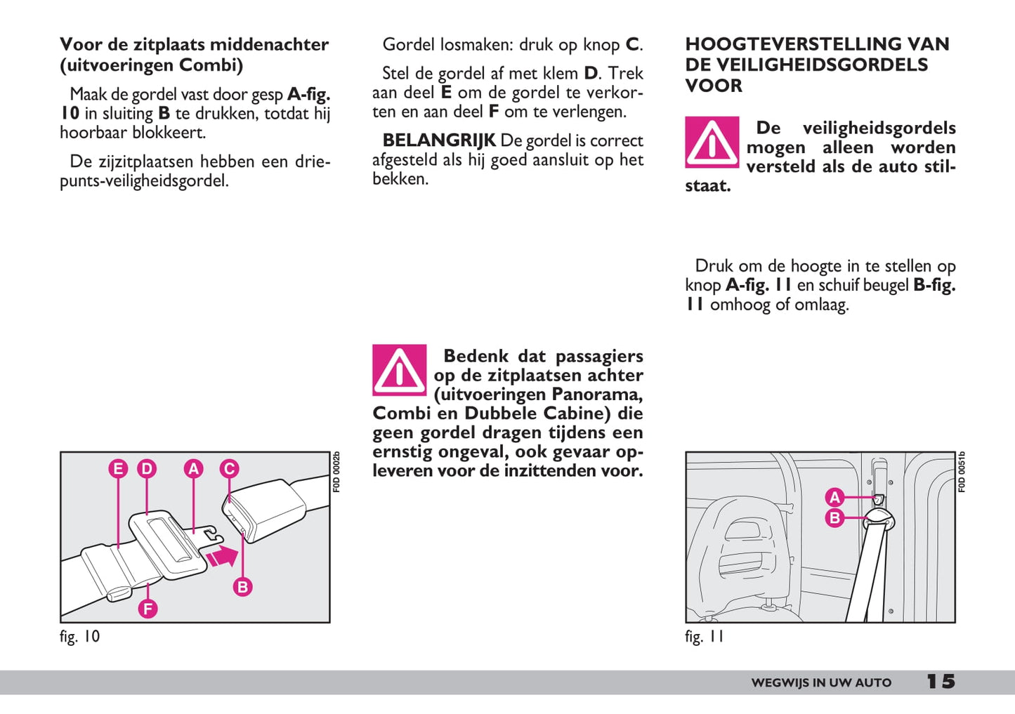 2001-2002 Fiat Ducato Gebruikershandleiding | Nederlands