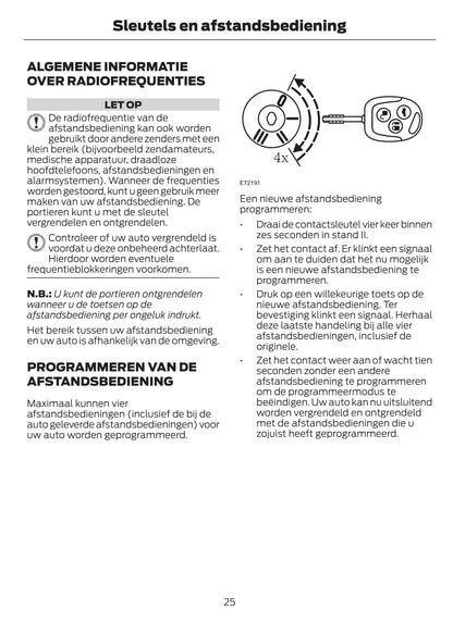 2011-2012 Ford Fusion Bedienungsanleitung | Niederländisch