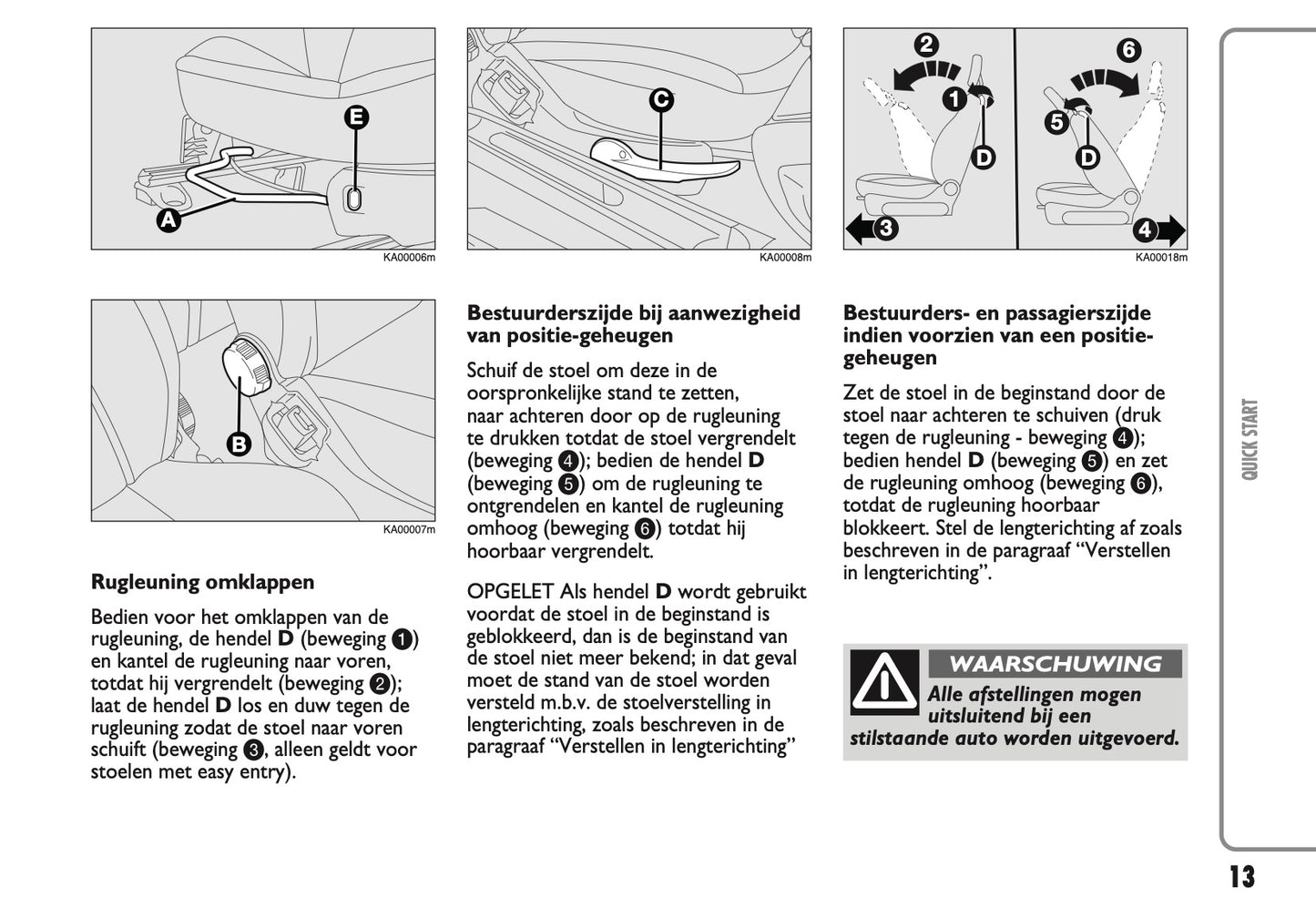 2010-2014 Ford Ka Owner's Manual | Dutch