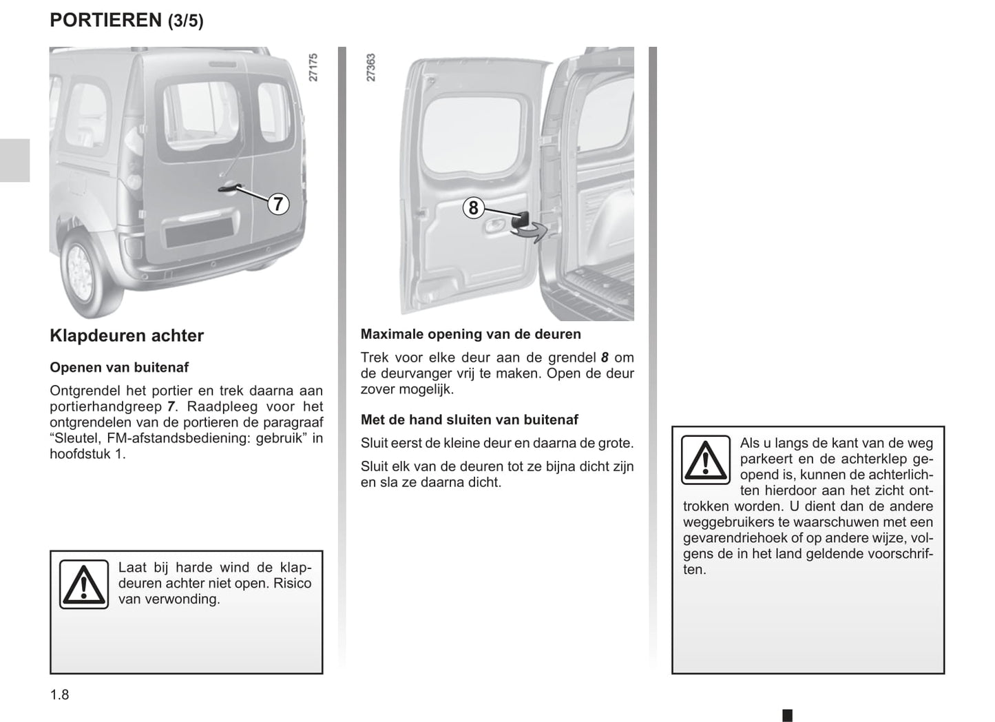 2008-2013 Renault Kangoo Manuel du propriétaire | Néerlandais