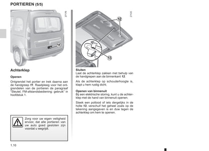 2008-2013 Renault Kangoo Manuel du propriétaire | Néerlandais