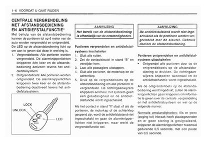 1998-2001 Daewoo Matiz Owner's Manual | Dutch