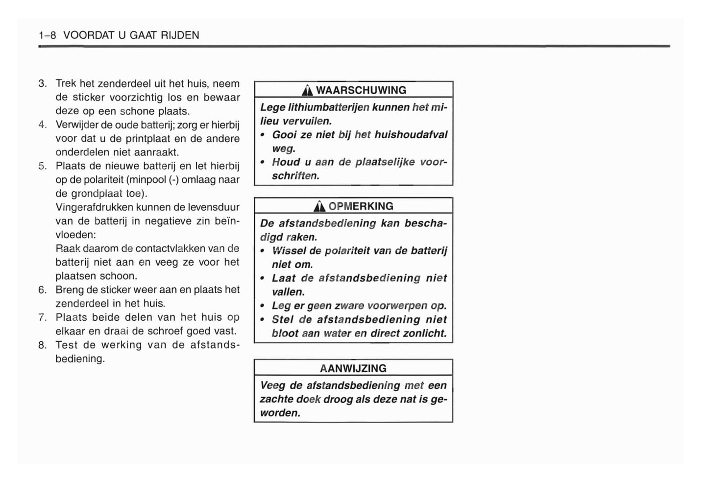 1998-2001 Daewoo Matiz Owner's Manual | Dutch