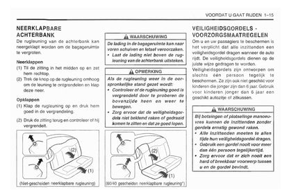 1998-2001 Daewoo Matiz Owner's Manual | Dutch