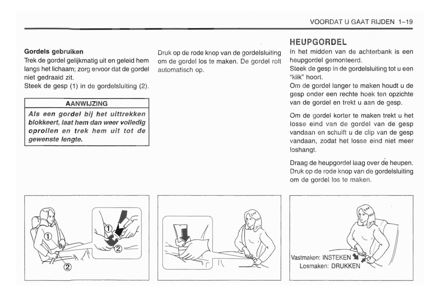 1998-2001 Daewoo Matiz Owner's Manual | Dutch