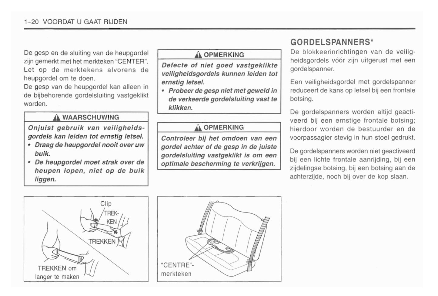 1998-2001 Daewoo Matiz Owner's Manual | Dutch