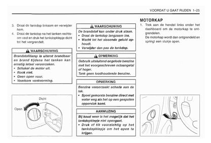 1998-2001 Daewoo Matiz Owner's Manual | Dutch