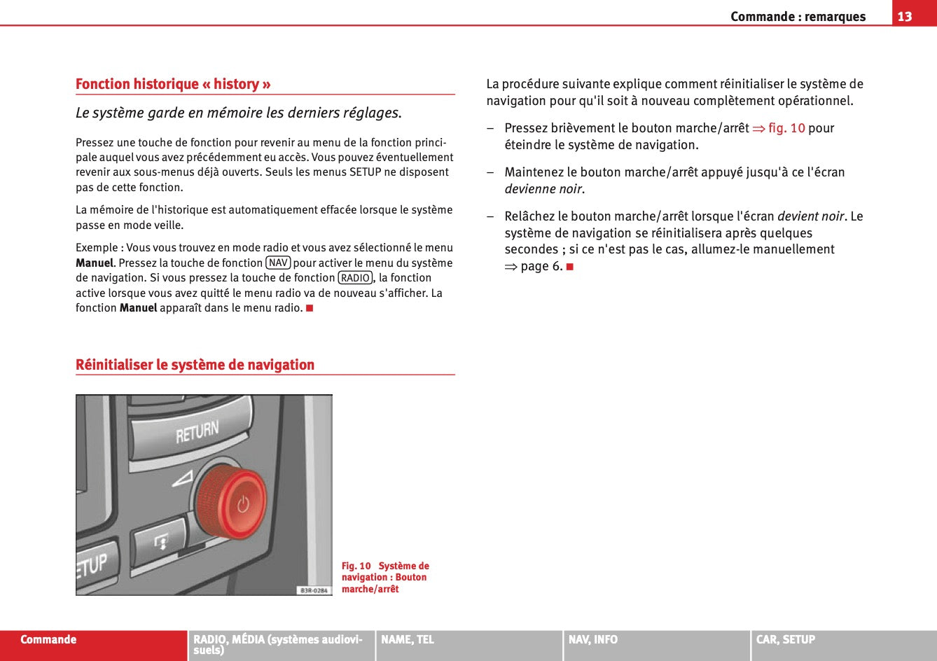 Seat Media System E Guide d'instructions