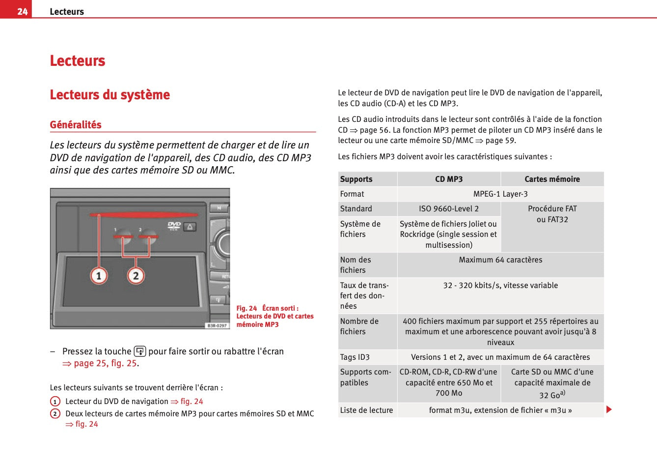 Seat Media System E Guide d'instructions