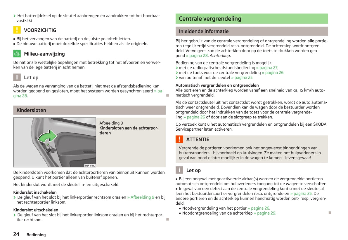 2015-2016 Skoda Citigo Owner's Manual | Dutch