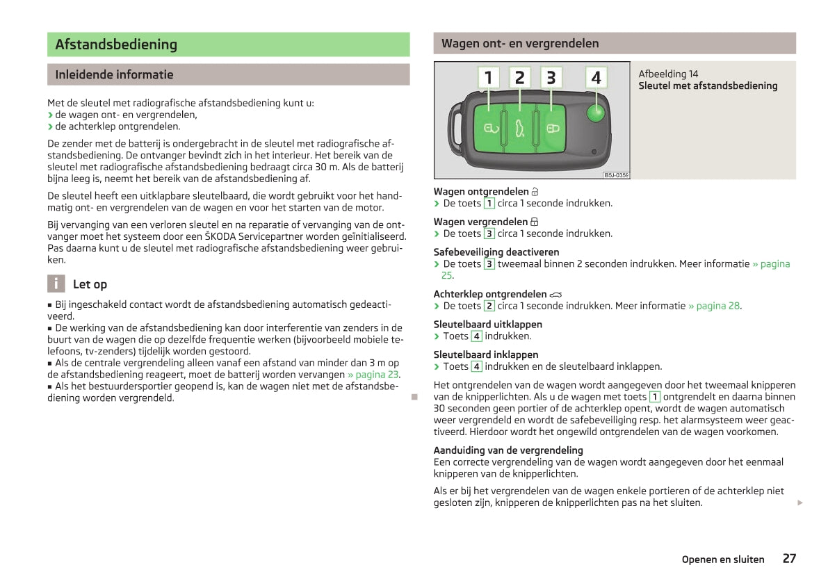 2015-2016 Skoda Citigo Owner's Manual | Dutch