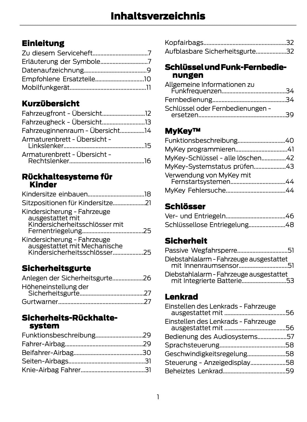 2014-2015 Ford Mondeo Hybrid Bedienungsanleitung | Deutsch