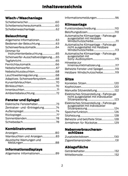 2014-2015 Ford Mondeo Hybrid Bedienungsanleitung | Deutsch