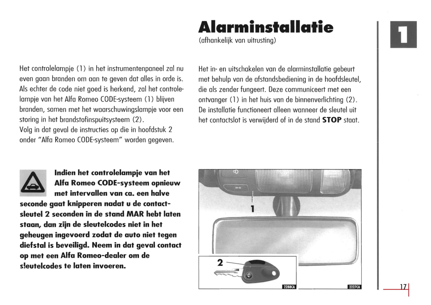 1996-2003 Alfa Romeo Spider/GTV Owner's Manual | Dutch