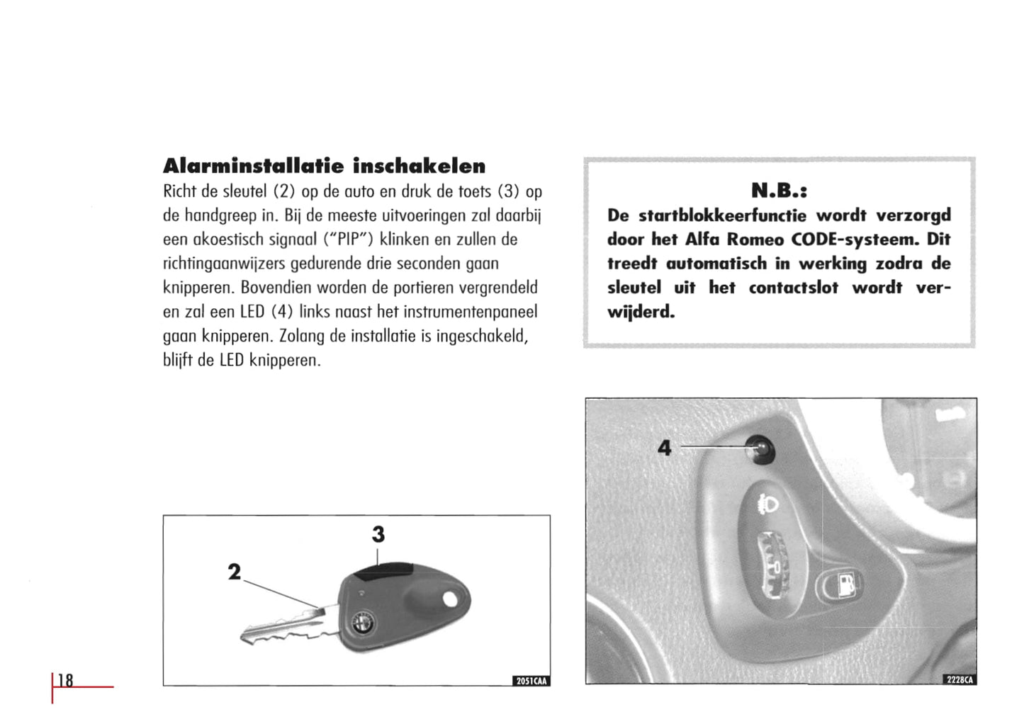 1996-2003 Alfa Romeo Spider/GTV Owner's Manual | Dutch