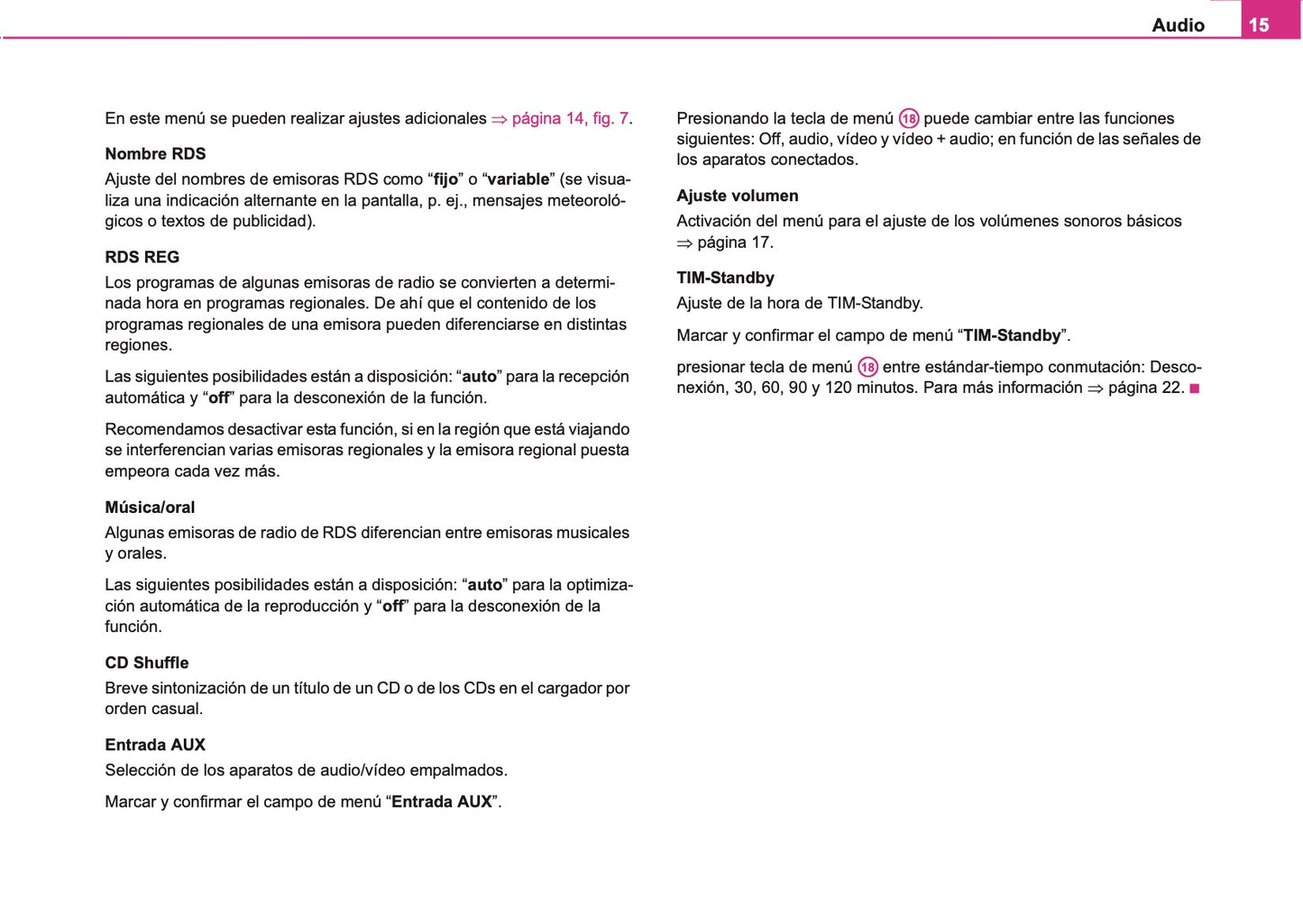 Skoda Radio-Navegacion DX Manual de Instrucciones 2007