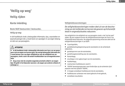 2004-2009 Seat Toledo Gebruikershandleiding | Nederlands