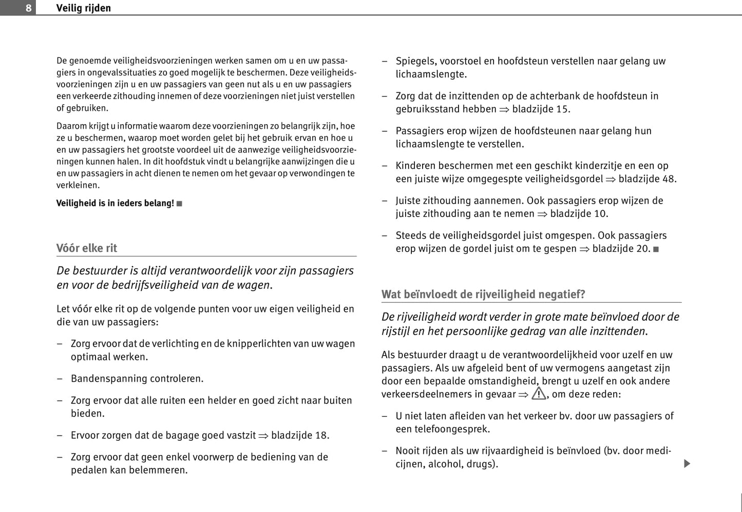 2004-2009 Seat Toledo Gebruikershandleiding | Nederlands