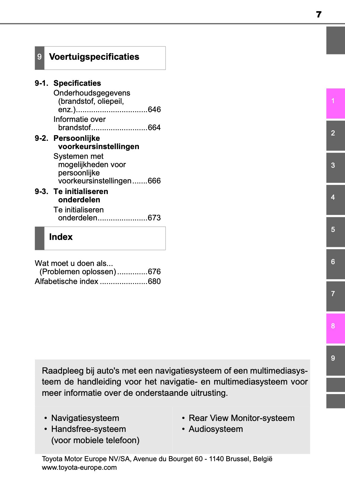 2019-2020 Toyota Yaris Owner's Manual | Dutch